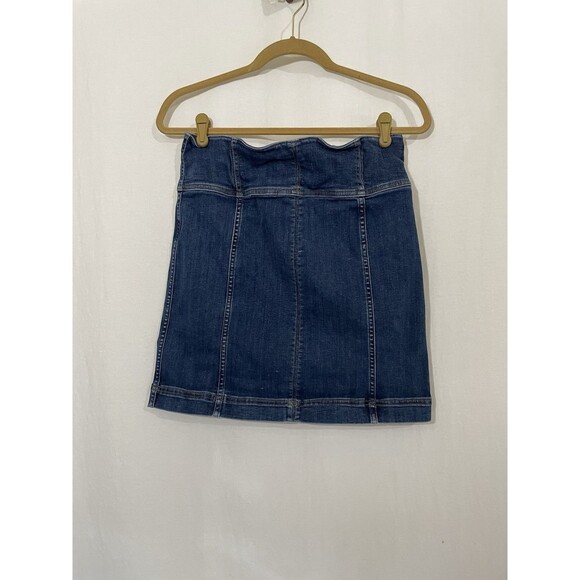 Free People Modern Femme Corset Stretch Skirt SZ 12 - Picture 4 of 7